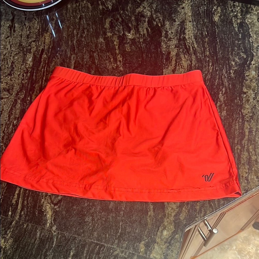 Varsity Red Mini Skirt